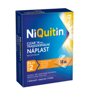 NIQUITIN Clear 14 mg transdermálna náplasť 7 ks