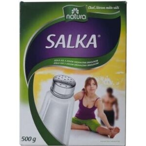 SALKA Kuchynská soľ s prídavkom draslíka a jódu 500 g