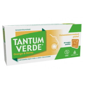 TANTUM VERDE Orange & honey 20 tvrdých pastiliek