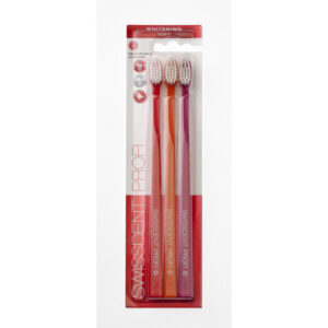 SWISSDENT Profi whitening soft zubná kefka 3 kusy