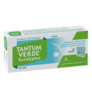 TANTUM VERDE Eucalyptus 20 tvrdých pastiliek