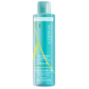 A-DERMA Phys-AC Čistiaca micelárna voda pre pleť so sklonom k akné 200 ml