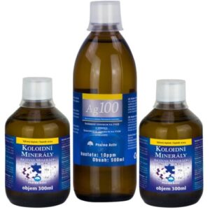 PHARMA ACTIV Set aktívne minerály extra 2x300 ml + koloidné striebro Ag100 10ppm 500 ml