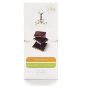 BALANCE Horká čokoláda so sladidlom zo stévie s príchuťou pomaranč 85 g