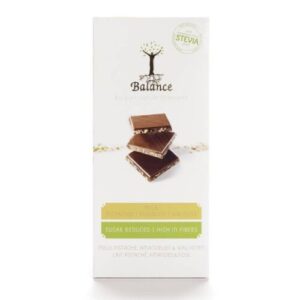 BALANCE Mliečna čokoláda so sladidlom zo stévie s príchuťou pistácie a mandle 85 g