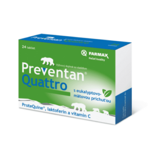 FARMAX Preventan quattro + vitamín C 24 tabliet