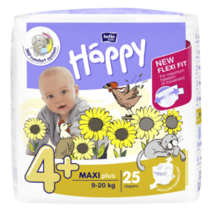 HAPPY Detské plienky 4+ maxi plus 25 kusov