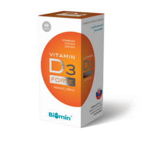 BIOMIN Vitamín D3 forte 1000 I.U. 60 kapsúl