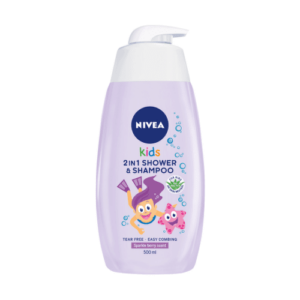 NIVEA Kids 2in1 detský sprchový gél girl s vôňou lesného ovocia 500 ml