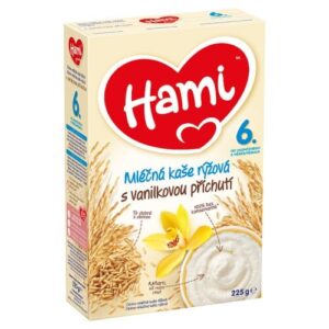HAMI Mliečna kaša ryžová s vanilkovou príchuťou 225 g