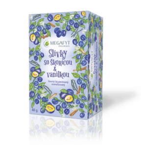 MEGAFYT Slivky so škoricou & vanilkou 20 x 2 g