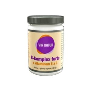 VIA NATUR B-komplex forte s vitamínom E a C 60 kapsúl