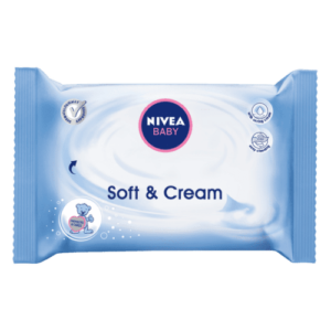 NIVEA BABY Čistiace obrúsky soft & cream 63 kusov