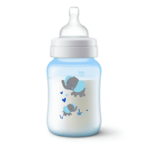 AVENT Fľaša PP antikolik 260 ml modrá sloník 1 kus