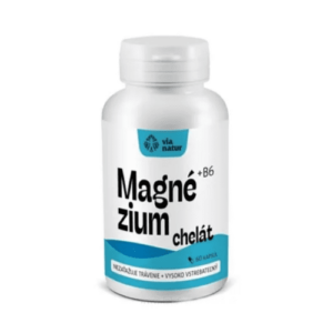 VIA NATUR Magnézium chelát s vitamínom B6 60 kapsúl