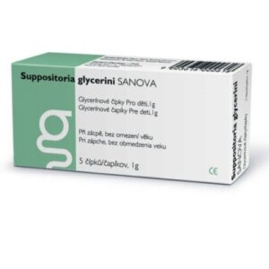 SUPPOSITORIA Glycerini sanova pre deti 5 čapíkov