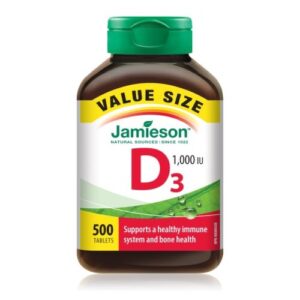 JAMIESON Vitamín D3 1000 IU 500 tabliet