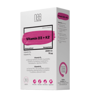 NESVITAMINS Vitamin D3 2000 I.U. + K2 70 µg 30 kapsúl