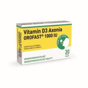 AXONIA Vitamín D3 orofast 1000 IU 30 tabliet