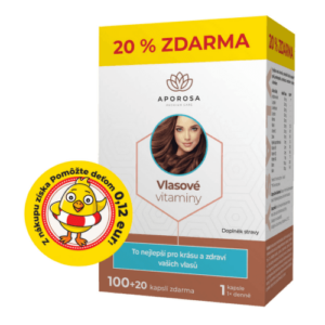APOROSA Premium vlasové vitamíny 100 + 20 kapsúl ZADARMO