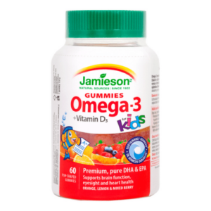 JAMIESON Omega 3-kids gummies 60 želatínových pastiliek