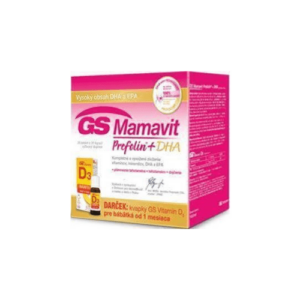 GS Mamavit Prefolin + DHA sset + darček vitamín D3 kvapky