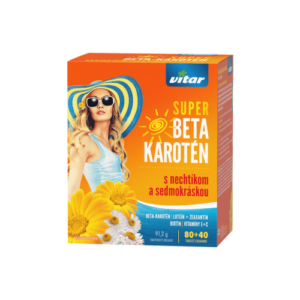VITAR Super beta karotén s nechtíkom a sedmokráskou 80 + 40 tabliet ZADARMO