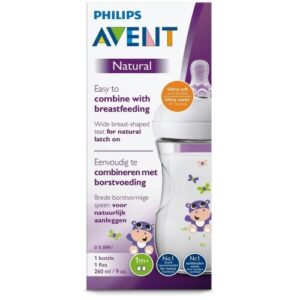AVENT Fľaša natural hroch PP 260 ml