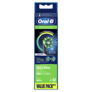 ORAL-B Cross action black čistiace náhradné hlavice 4 ks