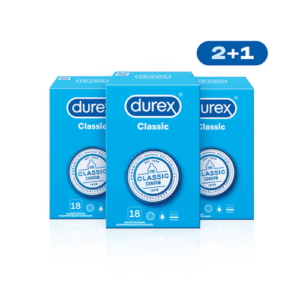 DUREX Classic kondóm 2+1 54 ks