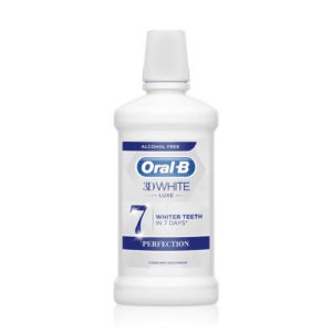 ORAL-B 3D white luxe perfection ústna voda bez alkoholu 500 ml