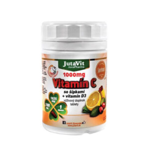 JUTAVIT Vitamin C 1000 mg so šípkami a acerolou 100 tabliet