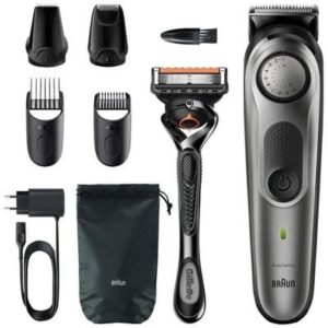BRAUN BT 7320 Metallic Silver pánsky zastrihávač brady a vlasov 1 ks