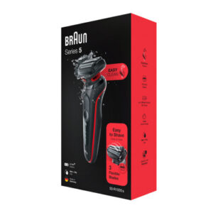 BRAUN 51-R1000S Series 5 red elektrický holiaci strojček 1 ks