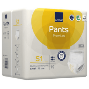 ABENA Pants premium S1 navliekacie plienkové nohavičky boky 60-90 cm savosť 1400 ml 16 ks