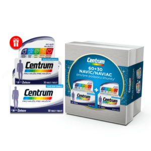 CENTRUM Pre mužov 60 + 30 tabliet multivitamín set