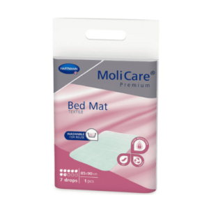 MOLICARE Premium bed mat textile 7 kvapiek 85 x 90 cm textilná absorpčná podložka 1 ks