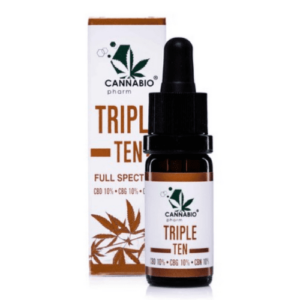 CANNABIOPHARM Triple ten-cbd konopný olej full spectrum 10 ml