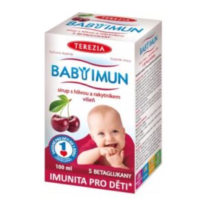 TEREZIA BabyImun sirup s hlivou a rakytníkom príchuť višňa 100 ml