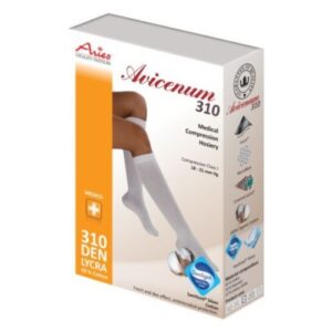 AVICENUM 310 Zdravotné podkolienky veľkosť 36-38  bavlna čierne pár