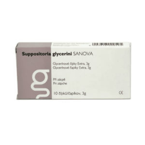 SUPPOSITORIA Glyce glycerini sanova extra 3g 10 čapíkov