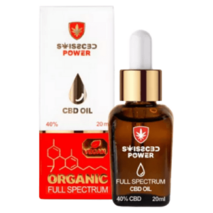 SWISSCBDPOWER Full spectrum cbd oil 40% kvapky olej 20 ml