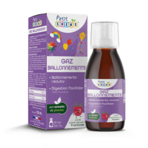 PETIT CHENE Gas bloating detský sirup s malinovou arómou 125 ml