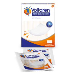 VOLTAREN Liečivá náplasť 1x denne na bolesť chrbta 5 ks