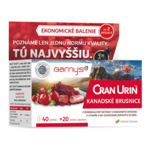 BARNY'S Cran-urin kanadské brusnice 40 + 20 kapsúl zadarmo