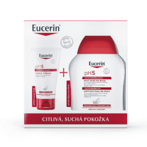 EUCERIN Kazeta pH5 krém na ruky 75 ml + umývací olej na ruky 250 ml