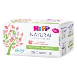 HIPP Babysanft natural vlhčené obrúsky 2 x 60 ks