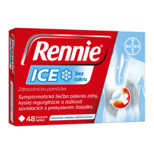 RENNIE ICE Bez cukru 48 žuvacích tabliet
