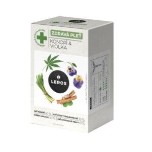 LEROS Čaj zdravá pleť konope a fialka 20 x 1,5 g