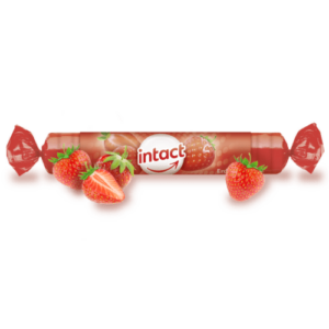INTACT rolka hroznový cukor s vitamín C jahoda 40 g